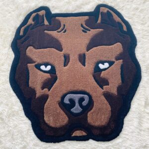 Dywan tuftingowy – Pitbul - 80 × 95 cm