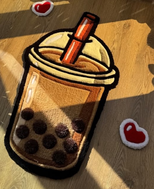 Dywan tuftingowy – Bubble tea - 60 × 100 cm