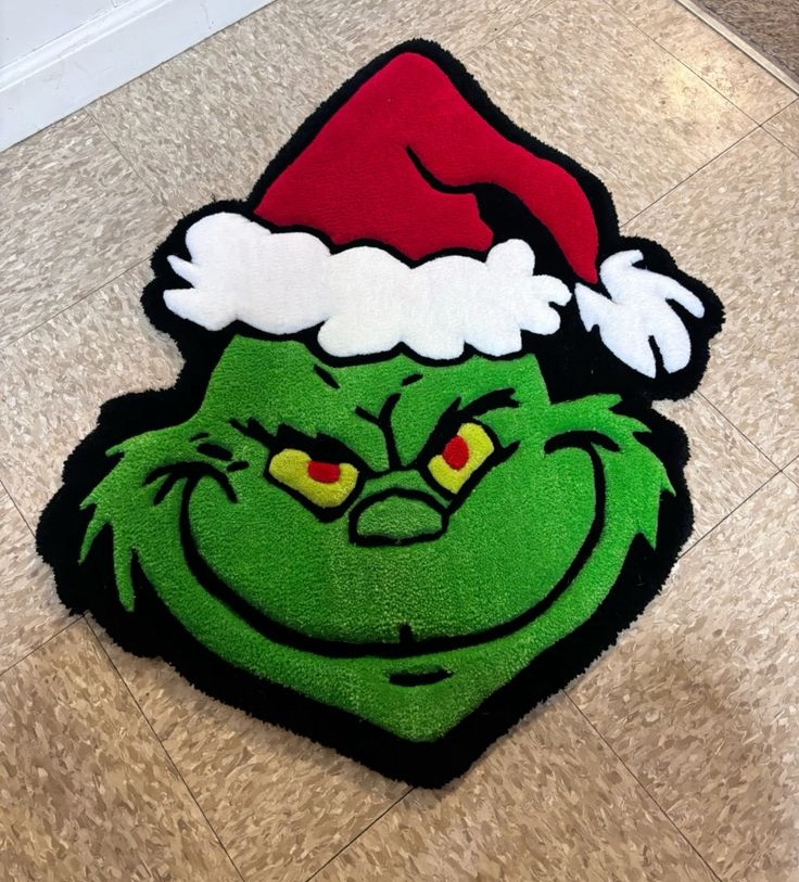 Dywan tuftingowy – Grinch - 80 × 100 cm