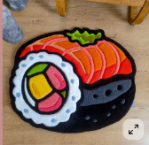 Dywan tuftingowy – Sushi - 96 × 80 cm