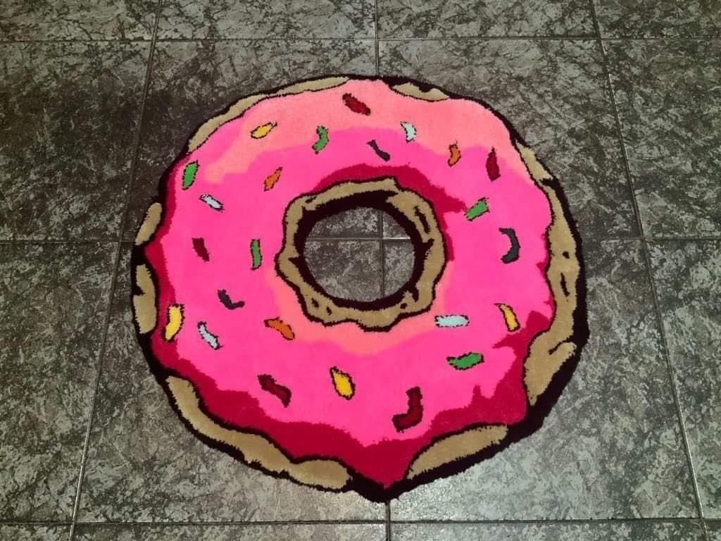 Dywan tuftingowy – Donut - 100 × 100 cm